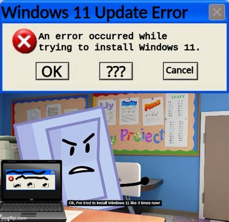 Windows 11 Update Error Blank Template Imgflip