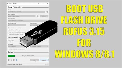 Rufus 3 15 How To Make Bootable USB Of Windows 8 8 1 YouTube