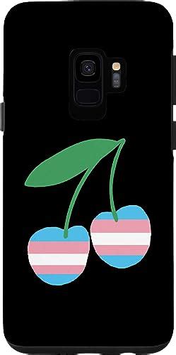 Amazon Com Galaxy S Trans Cherry Lgbtq Pride Flag Cottagecore Kawaii Fruit Case Cell Phones