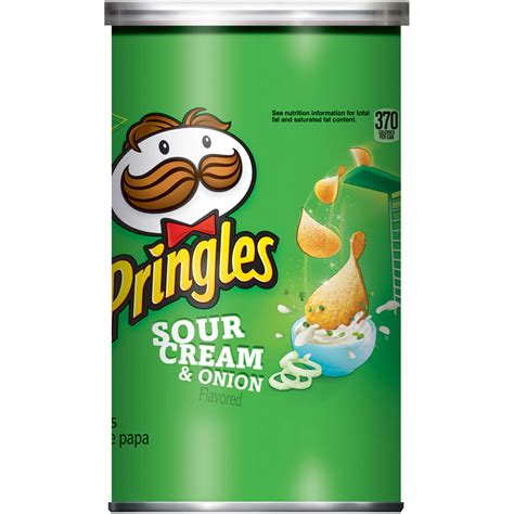 Pringles Sour Cream And Onion Flavored Potato Crisps 25oz Walmart