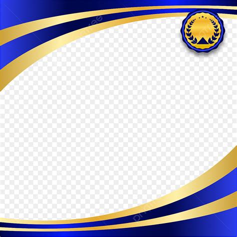 Graduation Certificate Border Png Image A Blue And Gold Graduation
