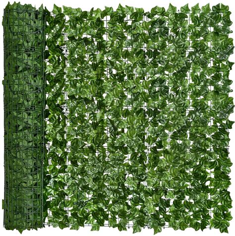 Apply additional ivy rolls until fence is covered. DearHouse & Garden walls Artificial Ivy Privacy Fence ...