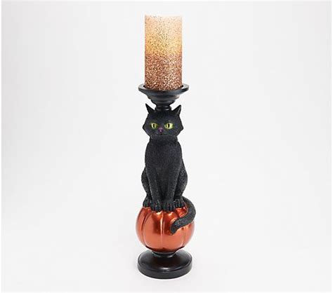 Hay And Harvest Figural Candle Pillar With Flameless Candle