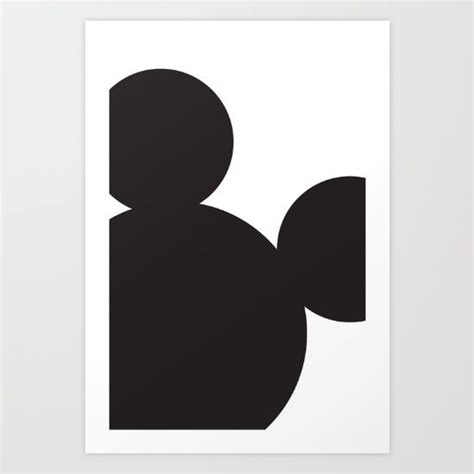 Minimalist Characters Posters Mickey Mouse Minimal Minimalism