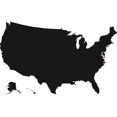 Us Map United States Map Outline Clip Art Free Vector Vrogue Co