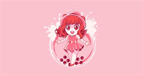 Boba Bear Strawberry Anime Cute Girl T Shirt Teepublic