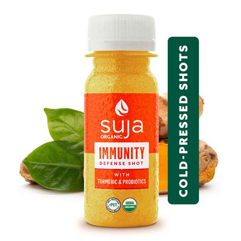 Suja Organic Immunity Defense Shot With Turmeric Probiotics Fl
