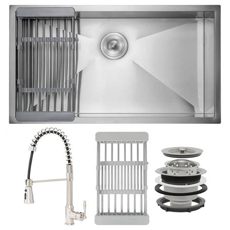 Maybe you would like to learn more about one of these? AKDY Handmade All-in-One Undermount Stainless Steel 33 in ...