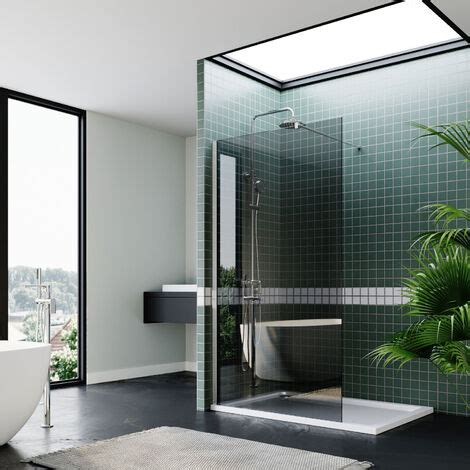 ELEGANT Frameless Wet Room Shower Screen Panel 8mm Easy Clean Glass