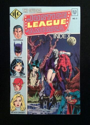 Official Justice League Of America Index 3 Icg Comics 1986 Vf Ebay