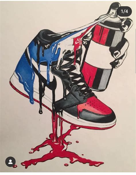Air Jordan 1s Spray Paint Effect Jordan Painting Sneaker Art