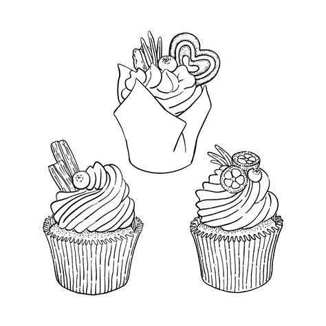 Gourmet cake pops and custom creative desserts. Cupcakes and cakes free to color for children - Cupcakes ...