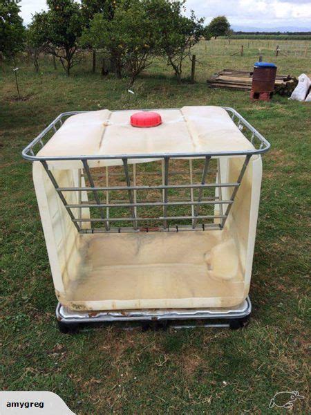 Hay Rack Made From Used Ibcs Perfect For Calves Goats And Sheep