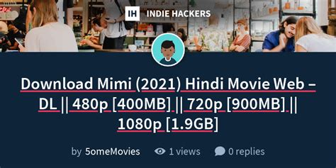Download Mimi 2021 Hindi Movie Web Dl 480p 400mb 720p
