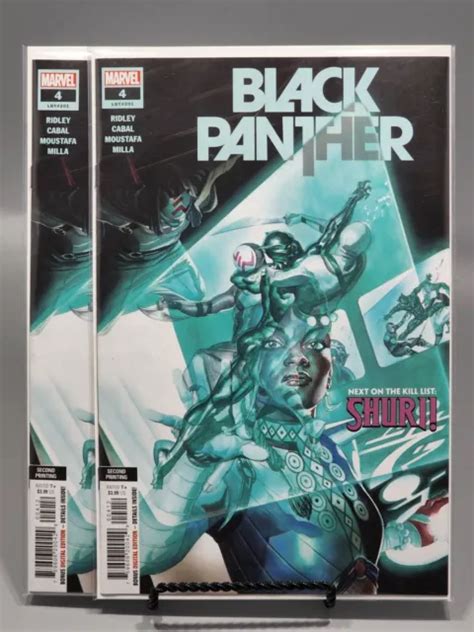 Black Panther 4 Alex Ross 2nd Print Variant Marvel Comics 2022 Lot Of