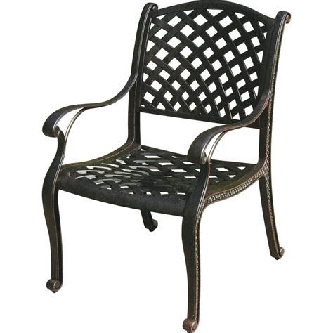 Patio Dining Chair Nassau Cast Aluminum Outdoor Furniture Rust Free