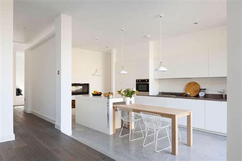 The brick got a fresh coat of white paint to brighten it all up and align with. Kitchen Design Idea - White, Modern and Minimalist Cabinets | CONTEMPORIST