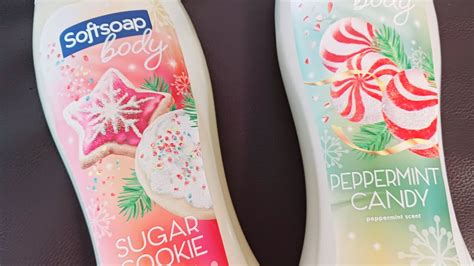 new limited edition holiday softsoap body wash haul sugar cookie and peppermint first