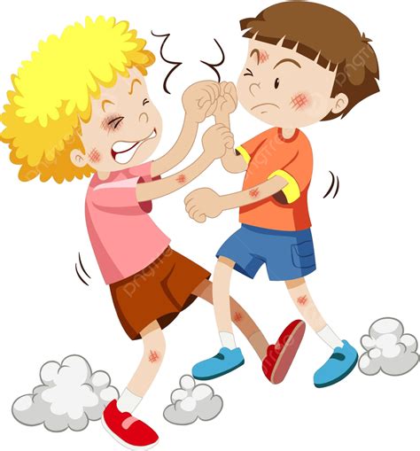 Fighting Kids Clipart Png