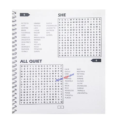 Spiral Bound Word Search Puzzle Book Fun Filled Travel Over 300