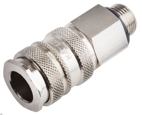 Rs Pro Brass Male Pneumatic Quick Connect Coupling G 38 Male Threaded