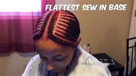 Middle Part Sew In With Leave Out Braid Pattern Jolashamha