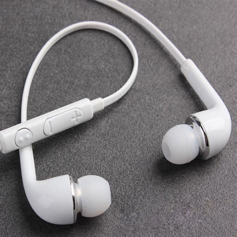 White Universal Headphones Earphones With Mic Headset Earbuds For