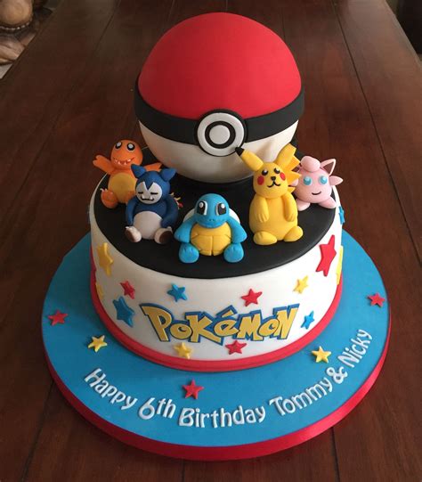 Pokemon Cake Pokemon Birthday Cake 4th Birthday Cakes Happy 6th