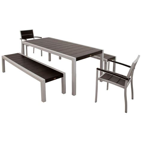 Big lots has outdoor dining & bistro sets. Trex Outdoor Furniture Surf City Textured Silver 5-Piece ...