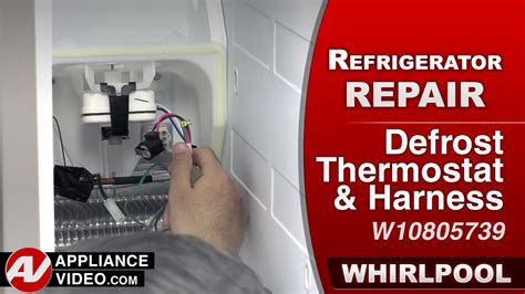 Whirlpool Refrigerator Frost Build Up Defrost Thermostat Harness Repair And Diagnostic