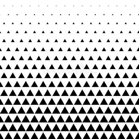 Triangle Pattern Vector Background In Black And White Stock Vector