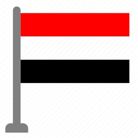 Flag Country Yemen Flags Icon Download On Iconfinder
