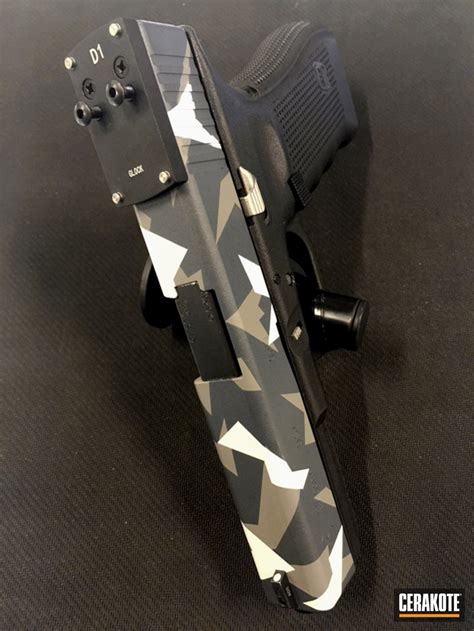 Glock 17 Finished In A Cerakote Splinter Camo Pattern By Web User