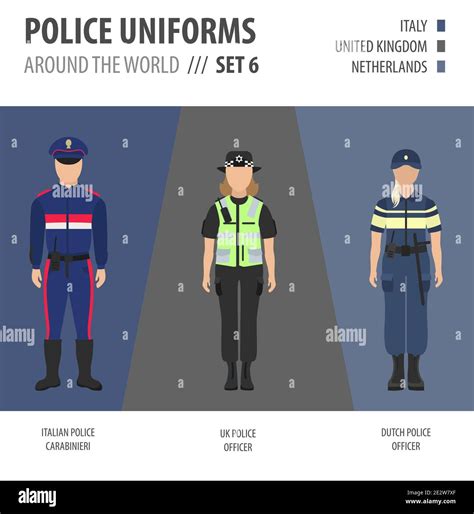 Police Uniforms Around The World Suit Clothing Of European Police