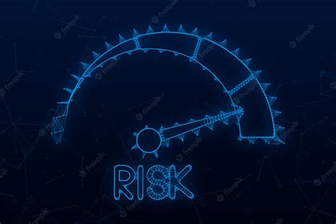 Premium Vector Risk Icon On Speedometer High Risk Meter Vector