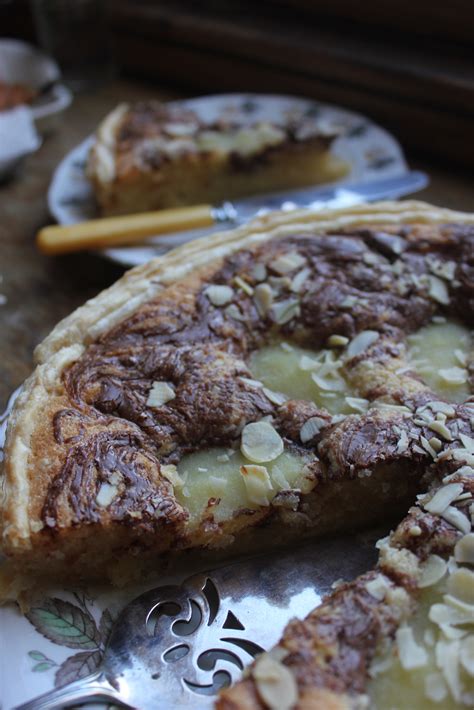 Rosie Makes Pear Chocolate Frangipane Tart