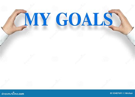 My Goals Stock Photo Image 53487691