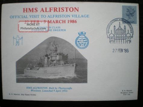 Marriott Naval Cover 1 35 Hms Alfriston Visit To Alfriston Village