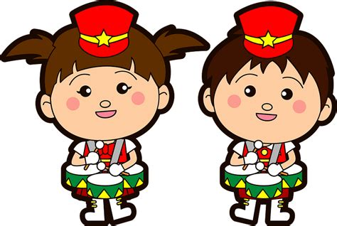 Marching Band Tenor Drum Players Clipart Free Download Transparent