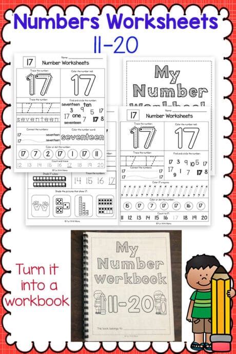 Number Worksheets 11 20 Fun With Mama Shop