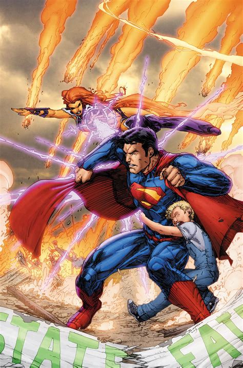 Superman Vs Starfire By Brett Booth Dc Comics Characters Dc Comics