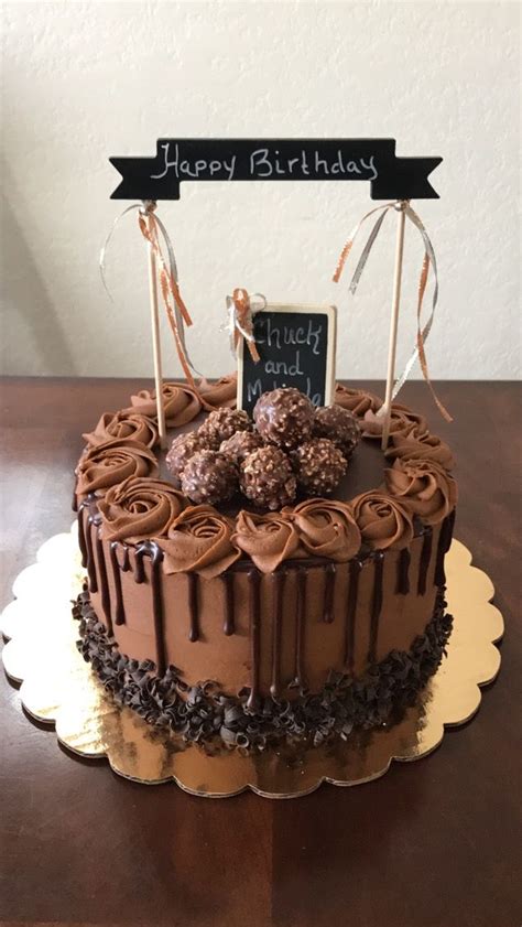 To create the unique marbled look on this cake, lines of chocolate ganache, chocolate buttercream and. Chocolate drip birthday cake! | Ultimate chocolate cake ...