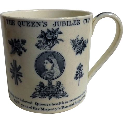 Queen Victoria Jubilee Commemorative Mug 1887 50 Years Reign From