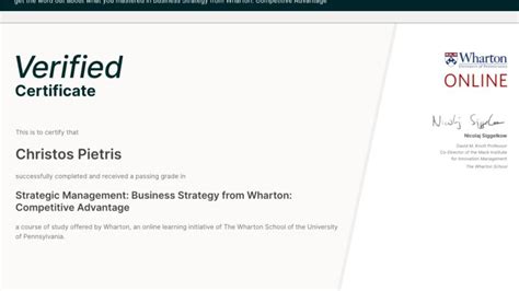 Christos Pietris on LinkedIn: #Wharton #Amazon #continuingeducation