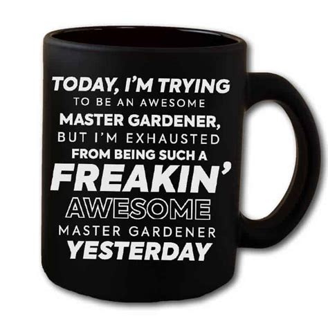 Freakin Awesome Master Gardener Coffee Mug Funny Garden T