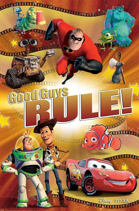 Disney Pixar Best Of Pixar Good Guys Rule Wall Poster Amazon Ca Home