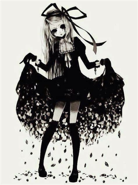 Creepy Goth Girl Gothic Anime Dark Anime Emo Art