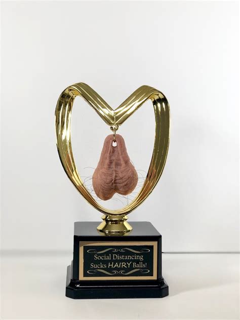 Ffl Trophy A Nuts Last Place Loser Sacko Grow A Pair Etsy