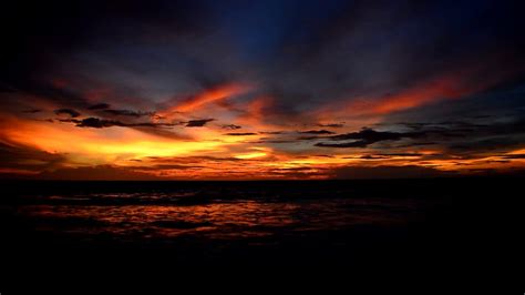 Beautiful Sunset Sky Free Hd Stock Footage No Copyright Sea Shore
