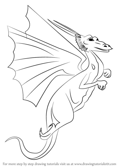 Toothless dragon coloring pages flying dragon coloring pages. Learn How to Draw a Flying Dragon (Dragons) Step by Step ...